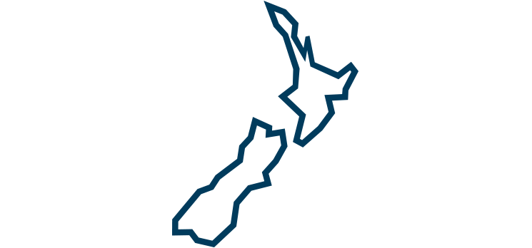 Map of New Zealand icon