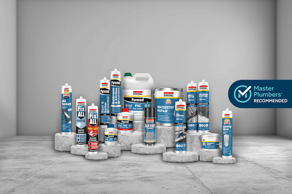 Master Plumbers Recommended Soudal product range